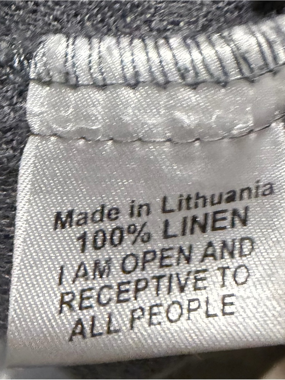 100% LINEN - Flax Gray Linen A-Line Dress - Picture 8 of 8